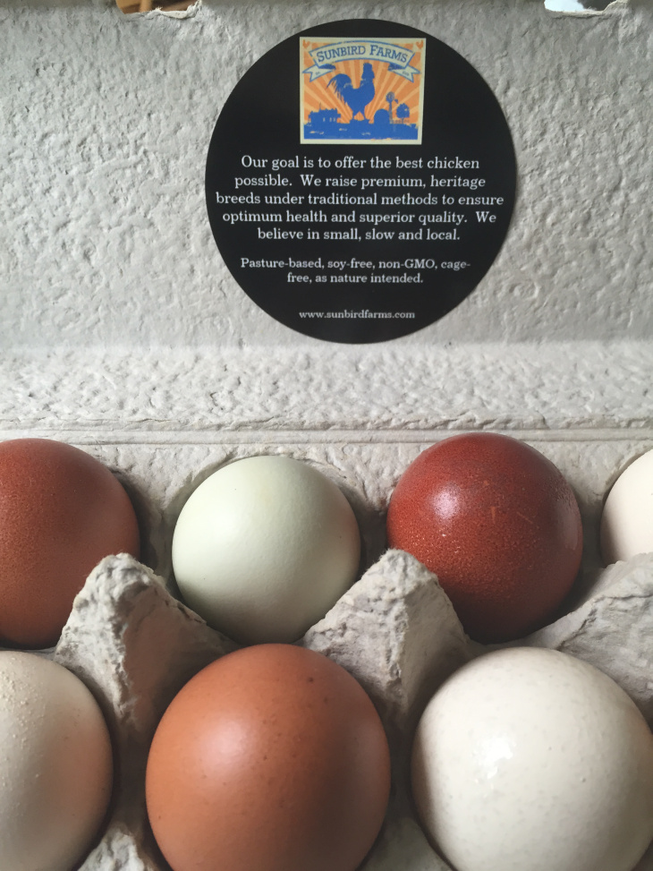 Pastured eggs, Marans